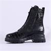 Paul Green Hidden Bungee Lace Boot - Black Croc